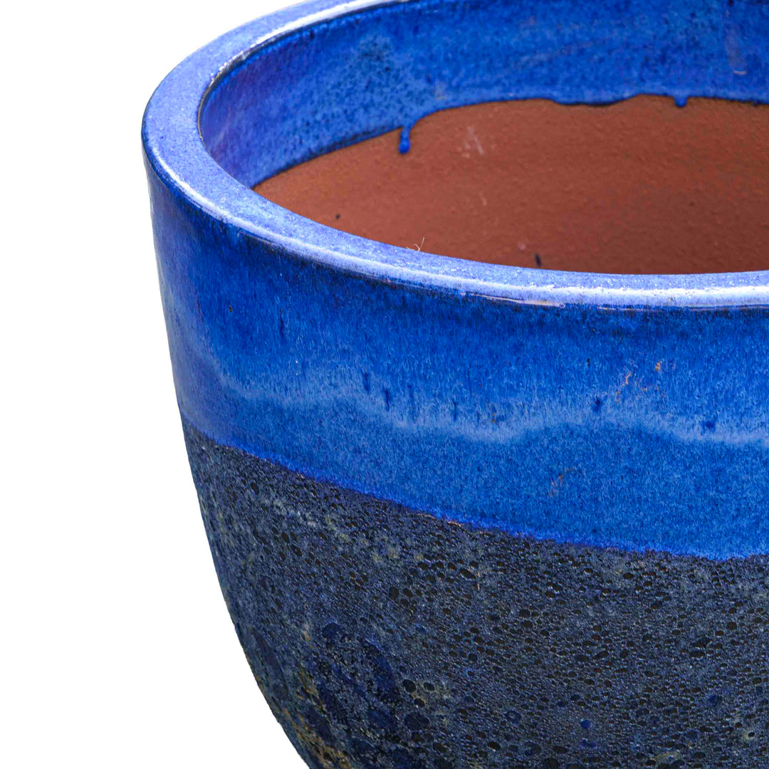 Bubble Sapphire Ceramic Pot