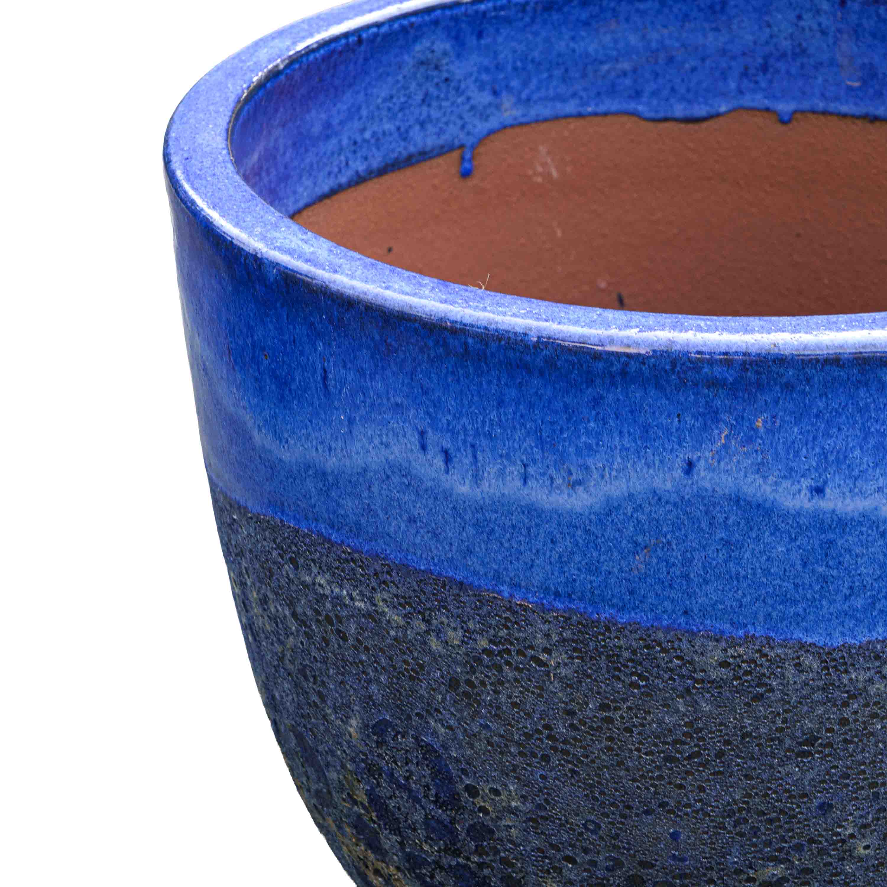 Bubble Sapphire Ceramic Pot