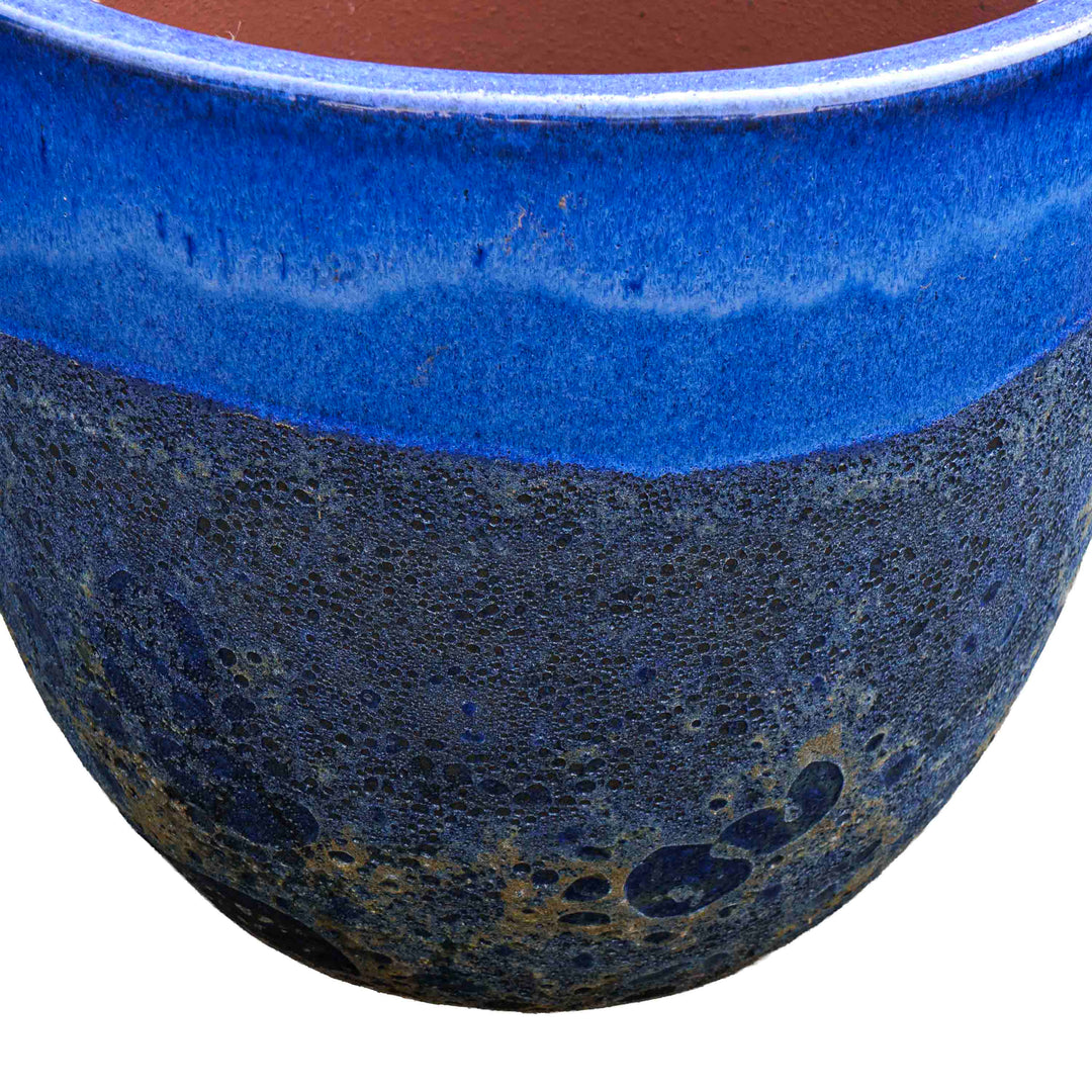 Bubble Sapphire Ceramic Pot