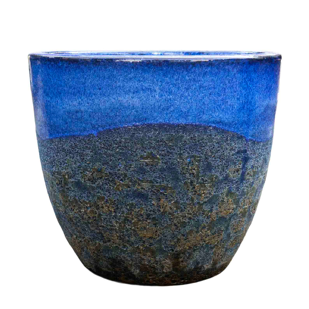 Bubble Sapphire Ceramic Pot