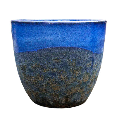 Bubble Sapphire Ceramic Pot