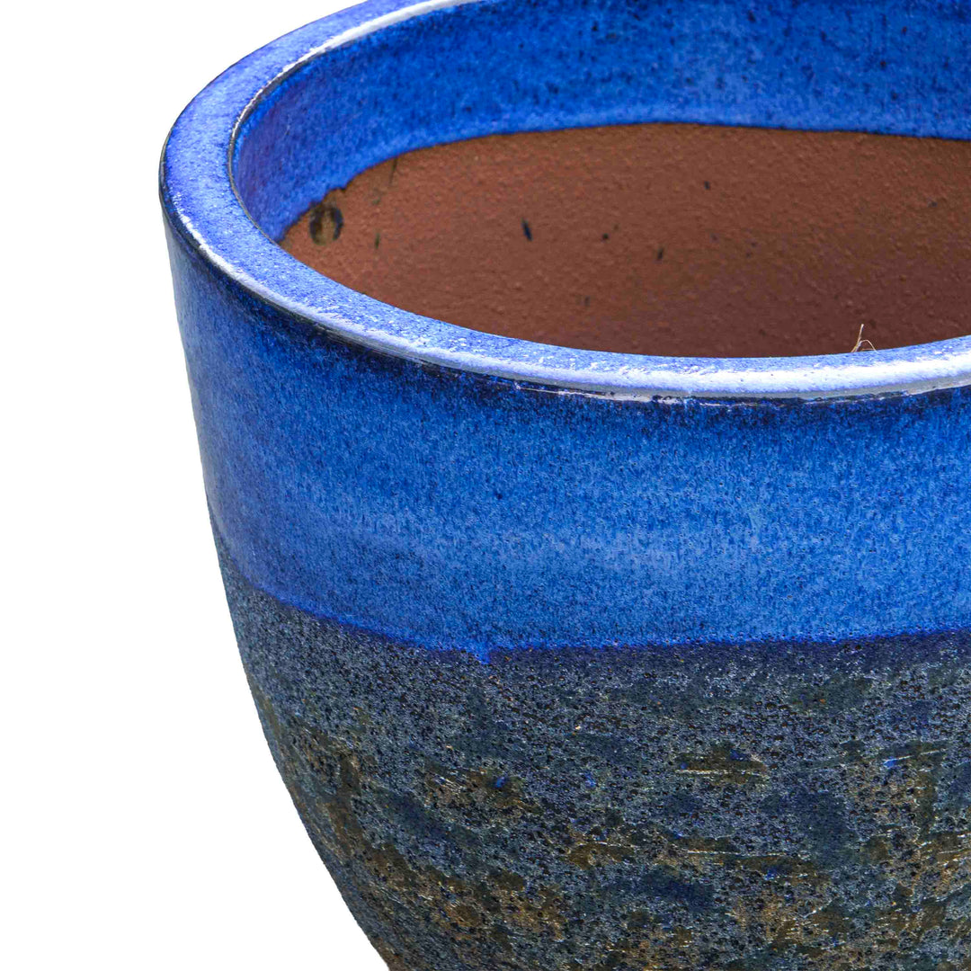 Bubble Sapphire Ceramic Pot