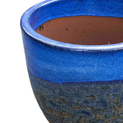 Bubble Sapphire Ceramic Pot