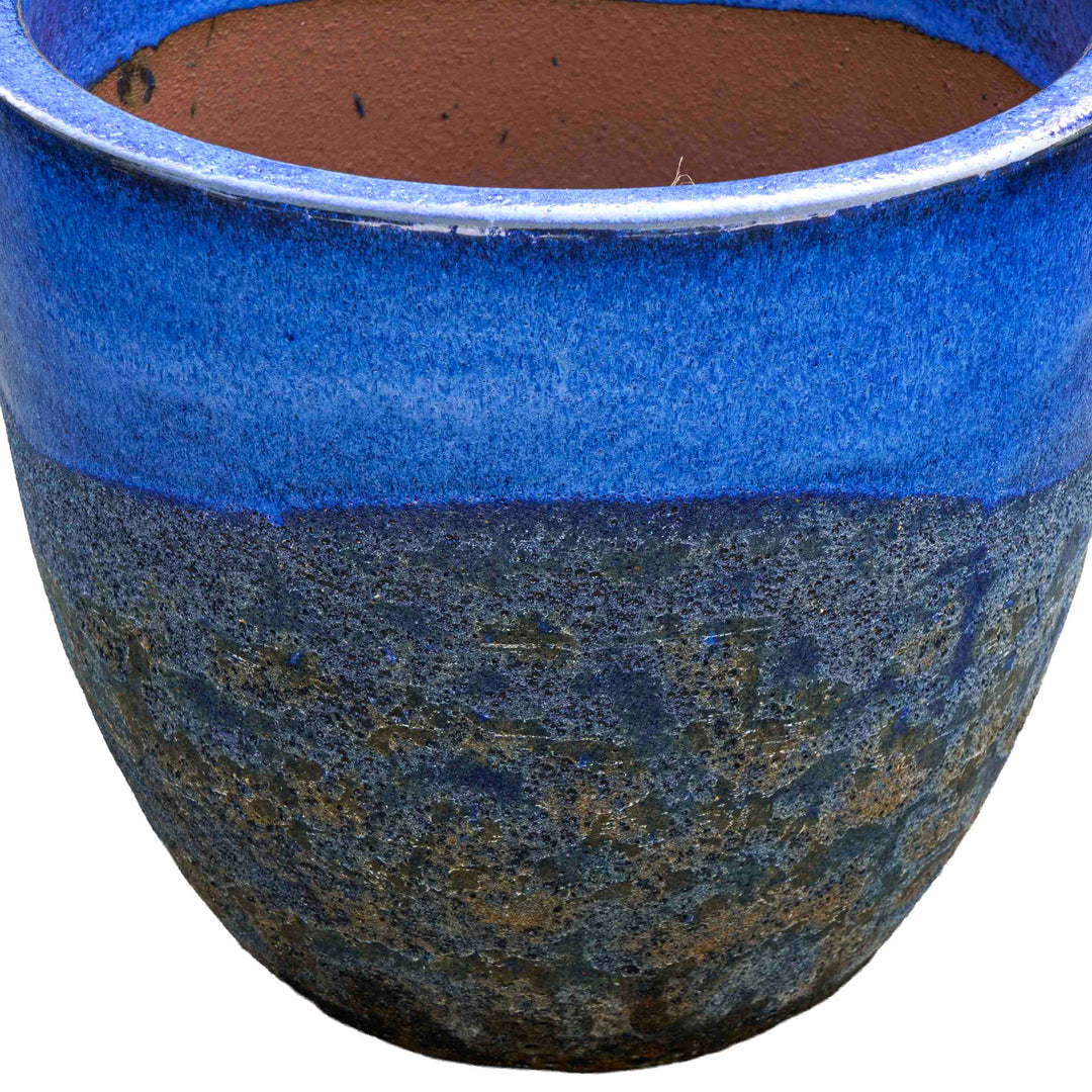 Bubble Sapphire Ceramic Pot