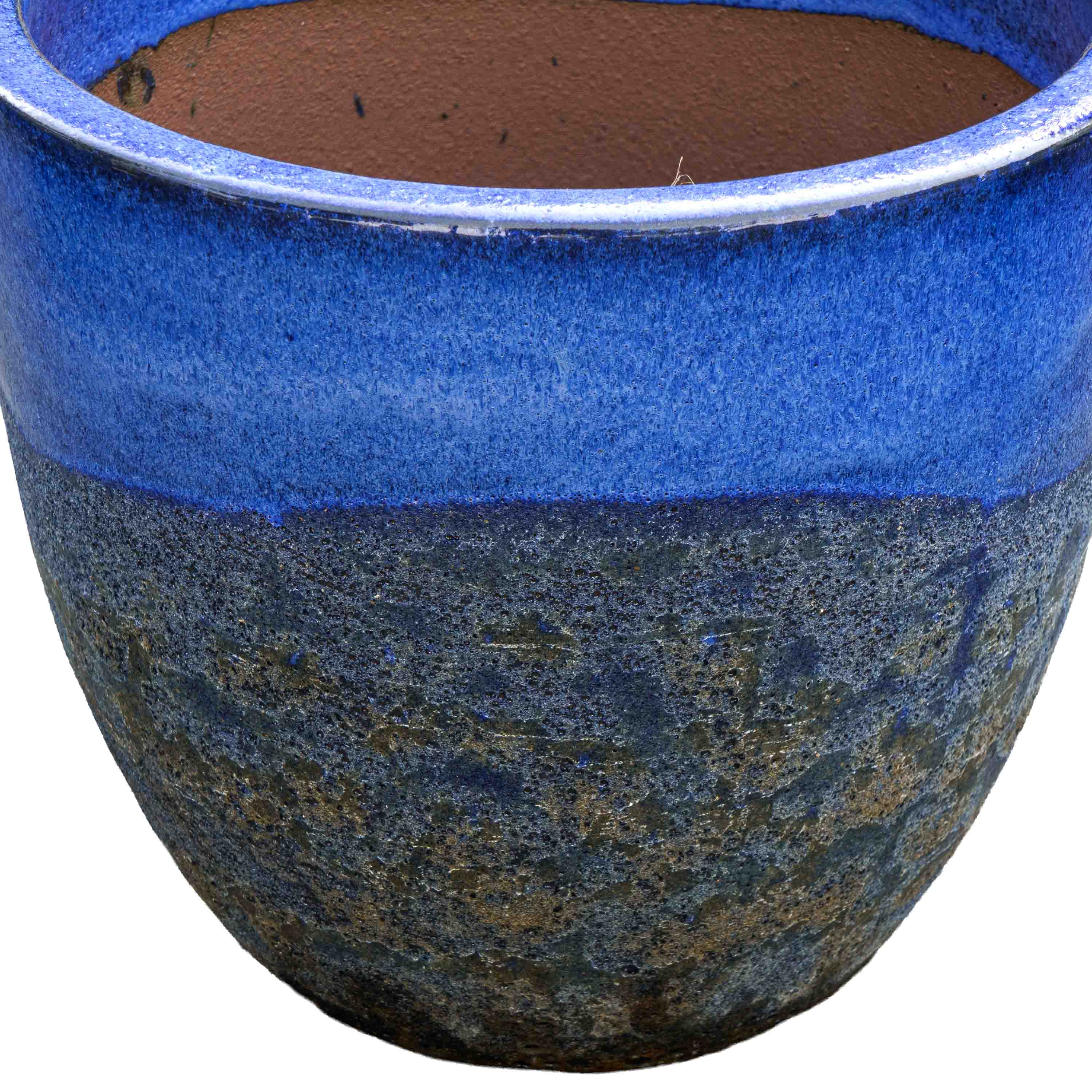 Bubble Sapphire Ceramic Pot