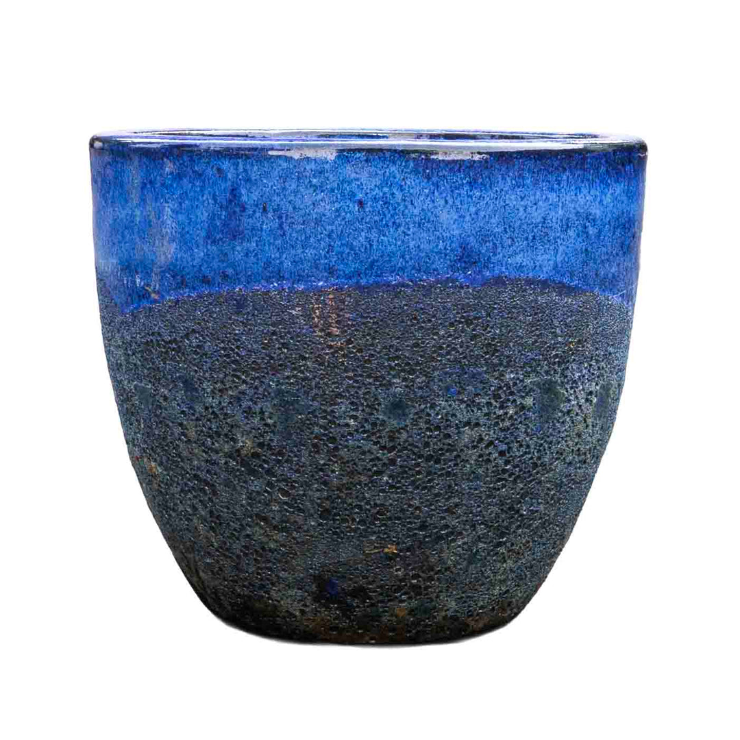 Bubble Sapphire Ceramic Pot