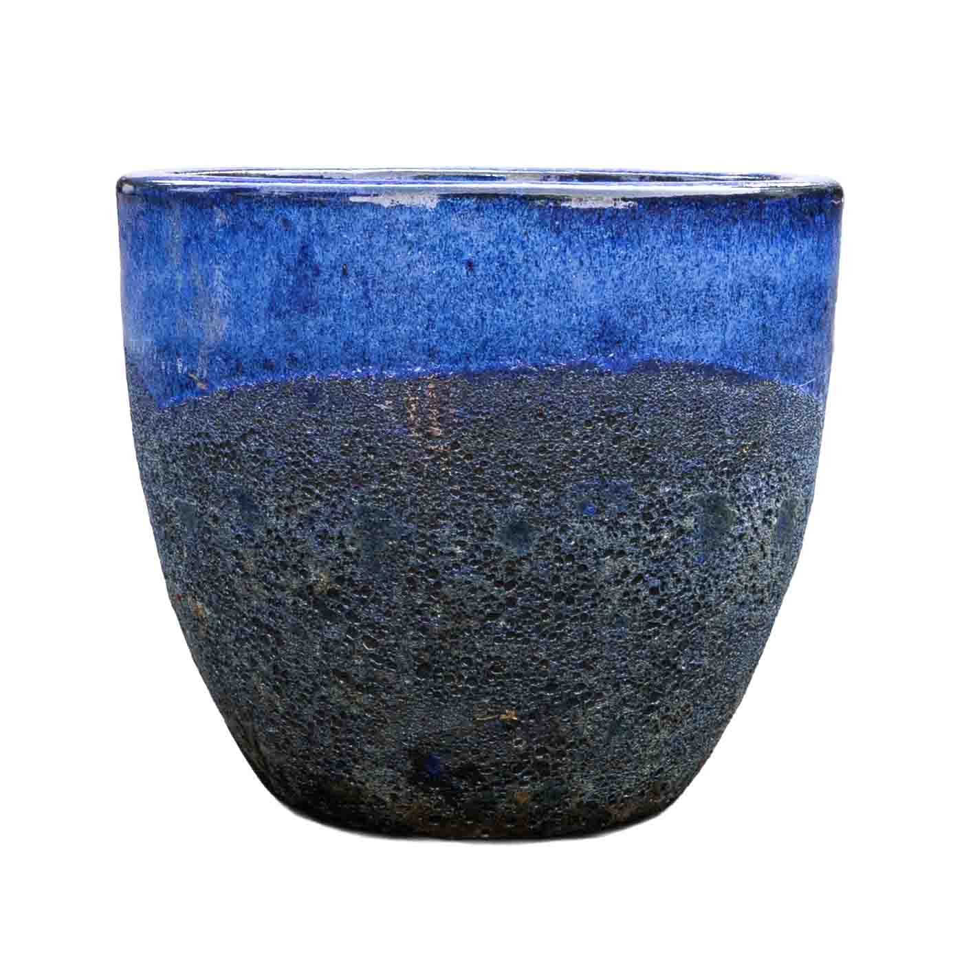 Bubble Sapphire Ceramic Pot