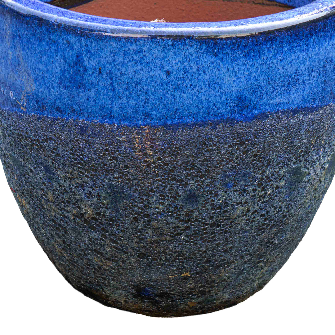 Bubble Sapphire Ceramic Pot
