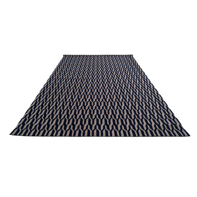 Jute Jacquard Illusion Weave - Black