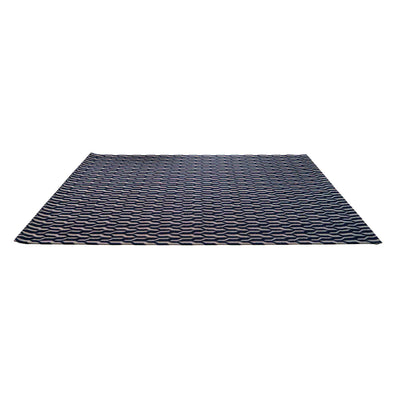Jute Jacquard Illusion Weave - Black