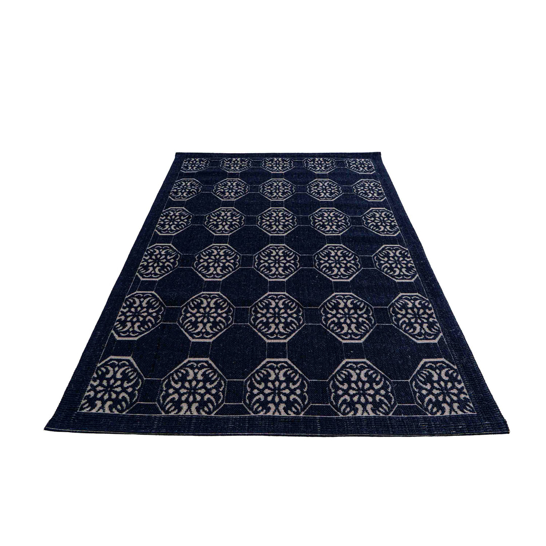 Jute Jacquard Hexa Bloom - Black