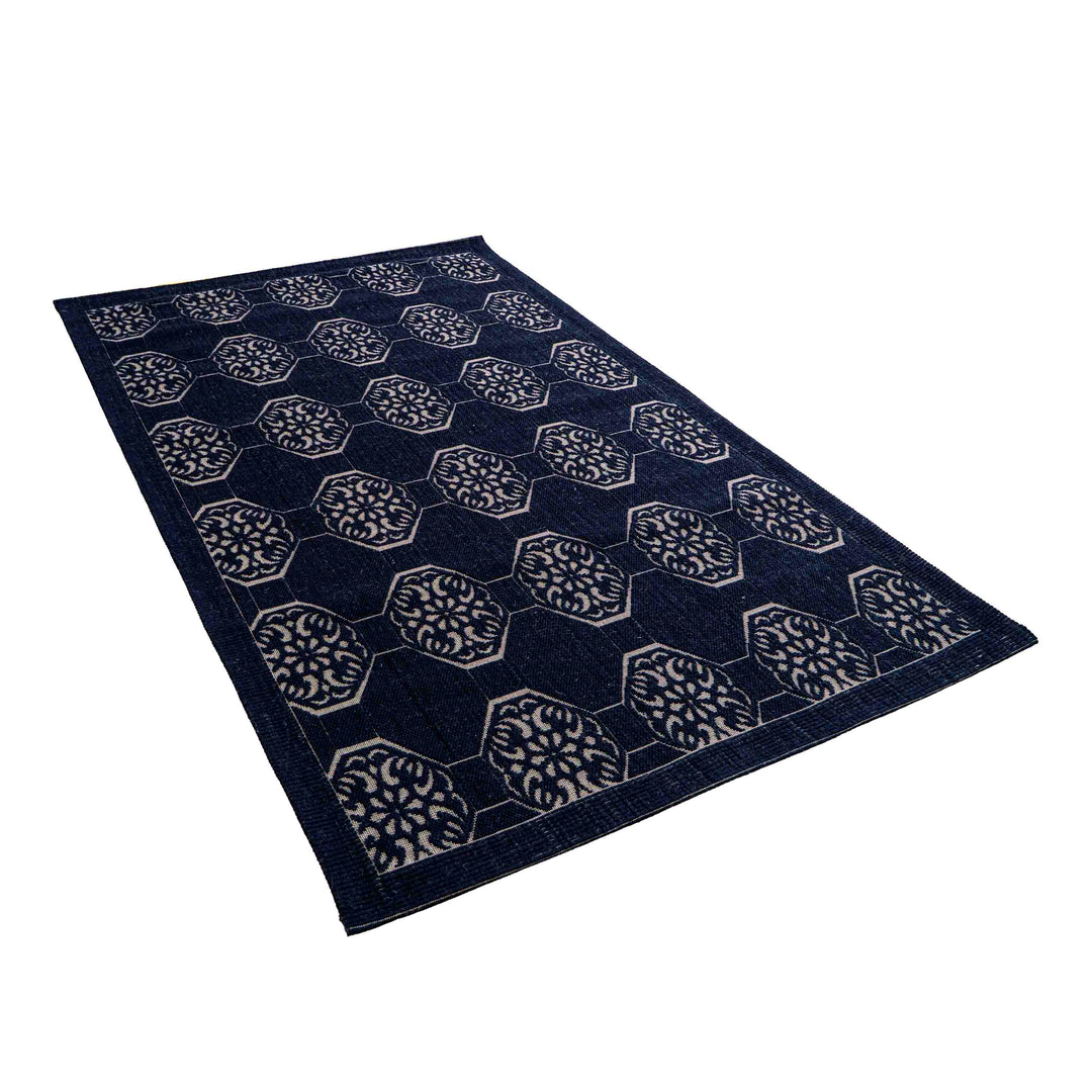 Jute Jacquard Hexa Bloom - Black