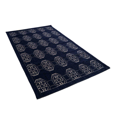 Jute Jacquard Hexa Bloom - Black