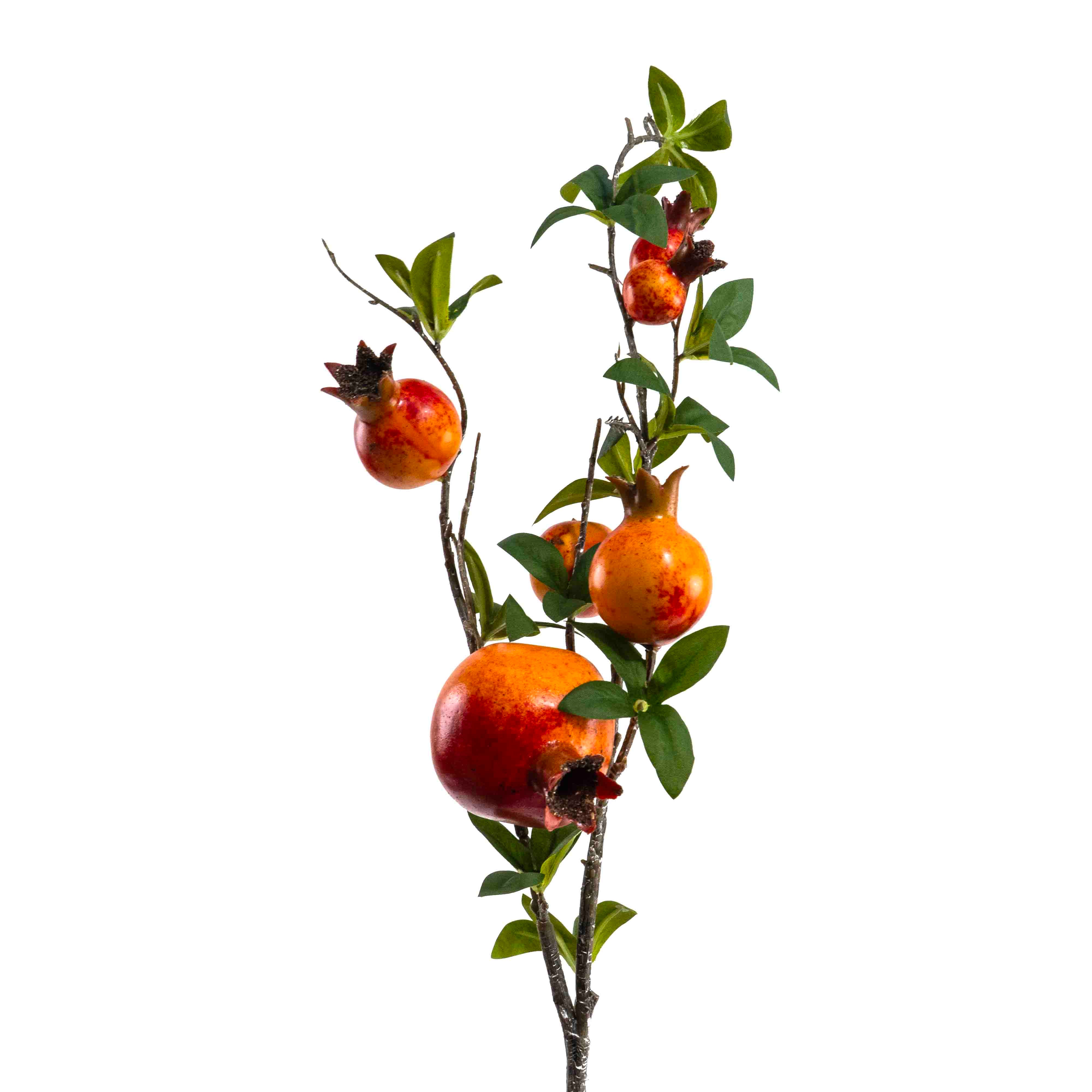 FAUX POMEGRANATE STEM FOLIAGE
