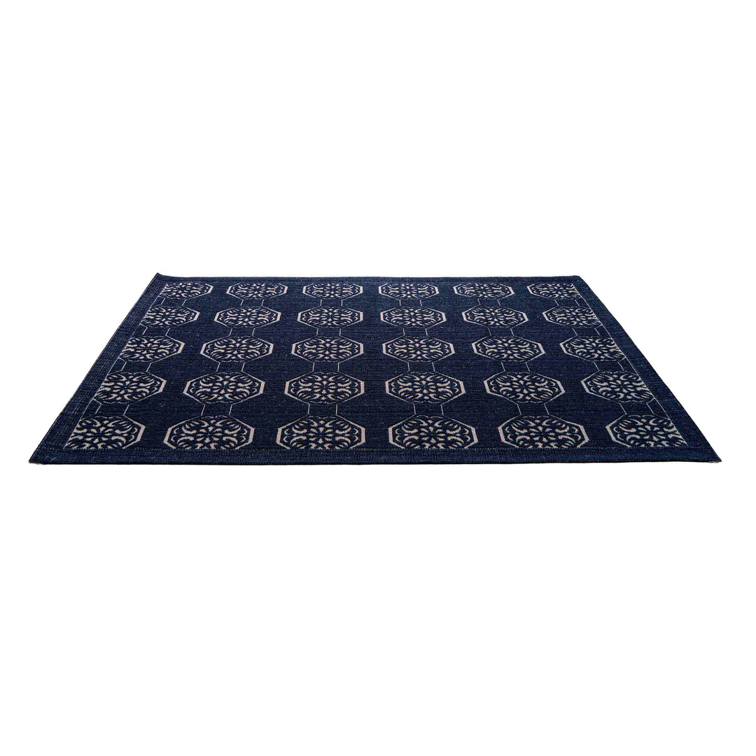 Jute Jacquard Hexa Bloom - Black