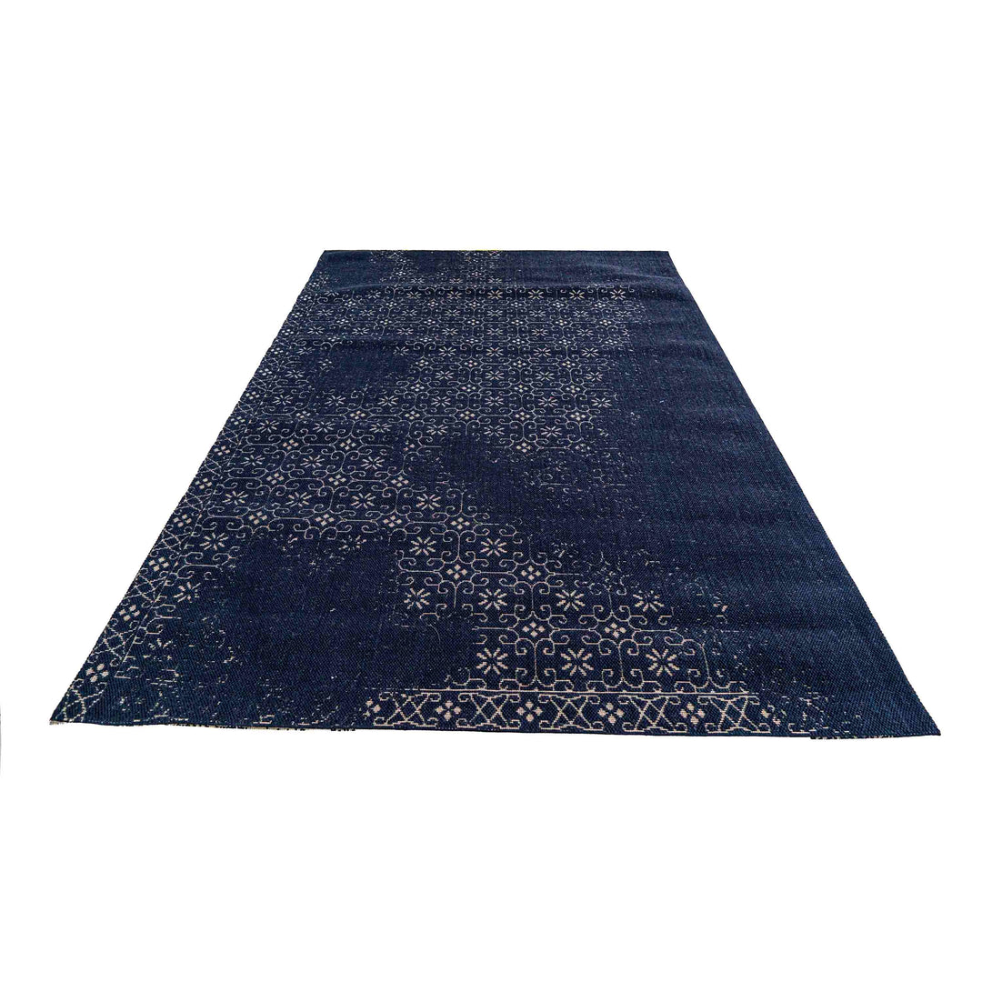 Jute Jacquard Micro Floris - Black