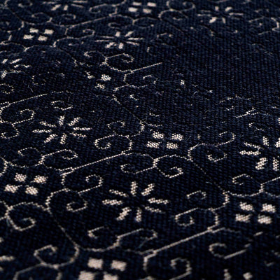 Jute Jacquard Micro Floris - Black