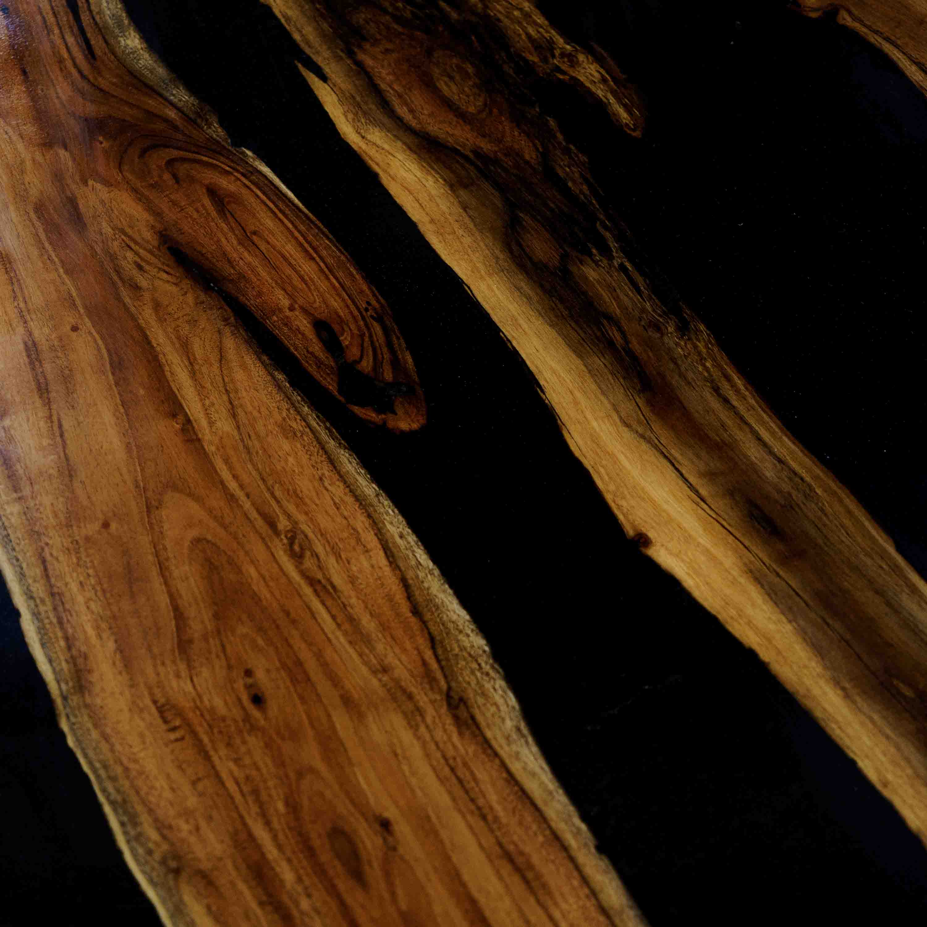 Wooden Epoxy Dining Table 6 Seater