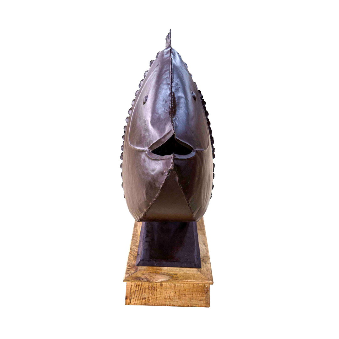 Fish Candleholder Metal Sculpture