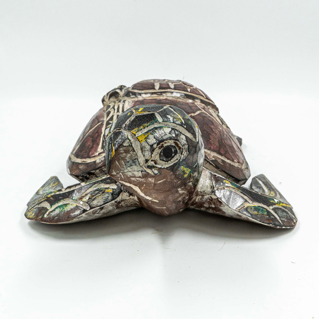 Lucky Turtle In Albasia Wood - Brown