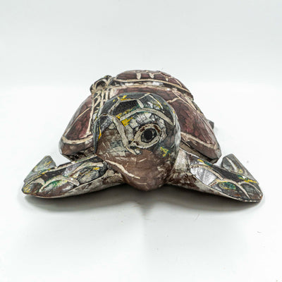 Lucky Turtle In Albasia Wood - Brown