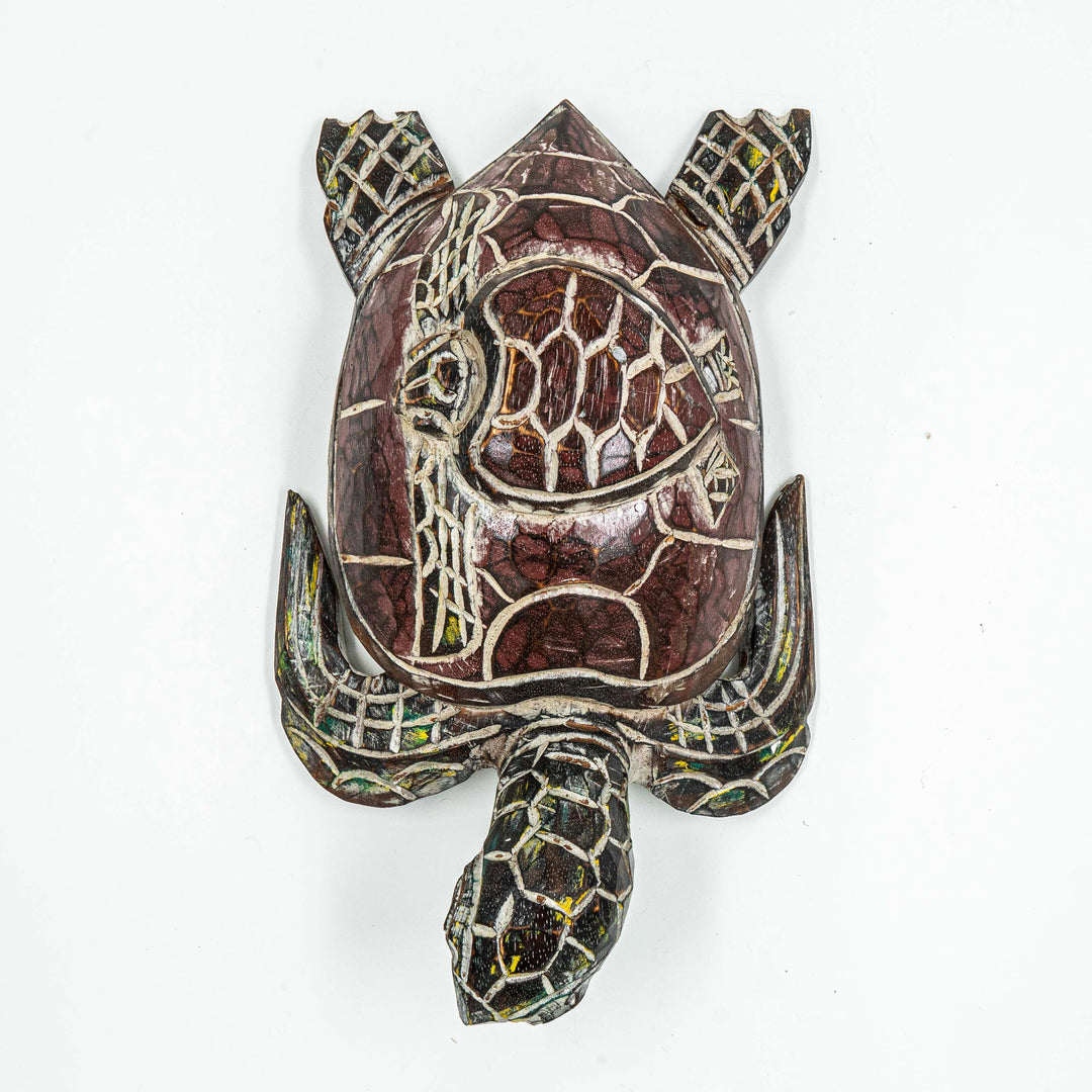 Lucky Turtle In Albasia Wood - Brown