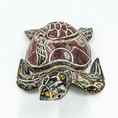 Lucky Turtle In Albasia Wood - Brown