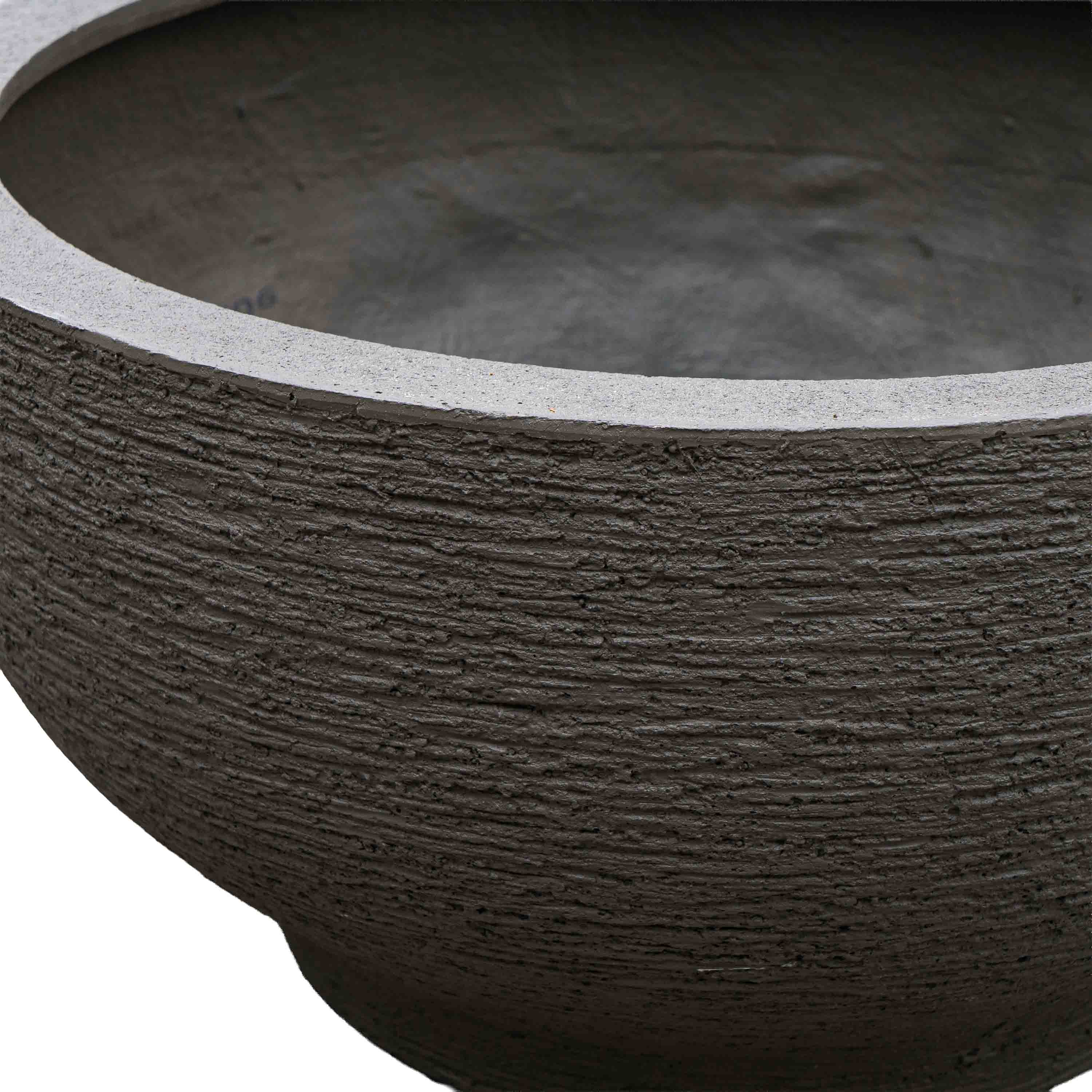 Ashen Polyresin Pot