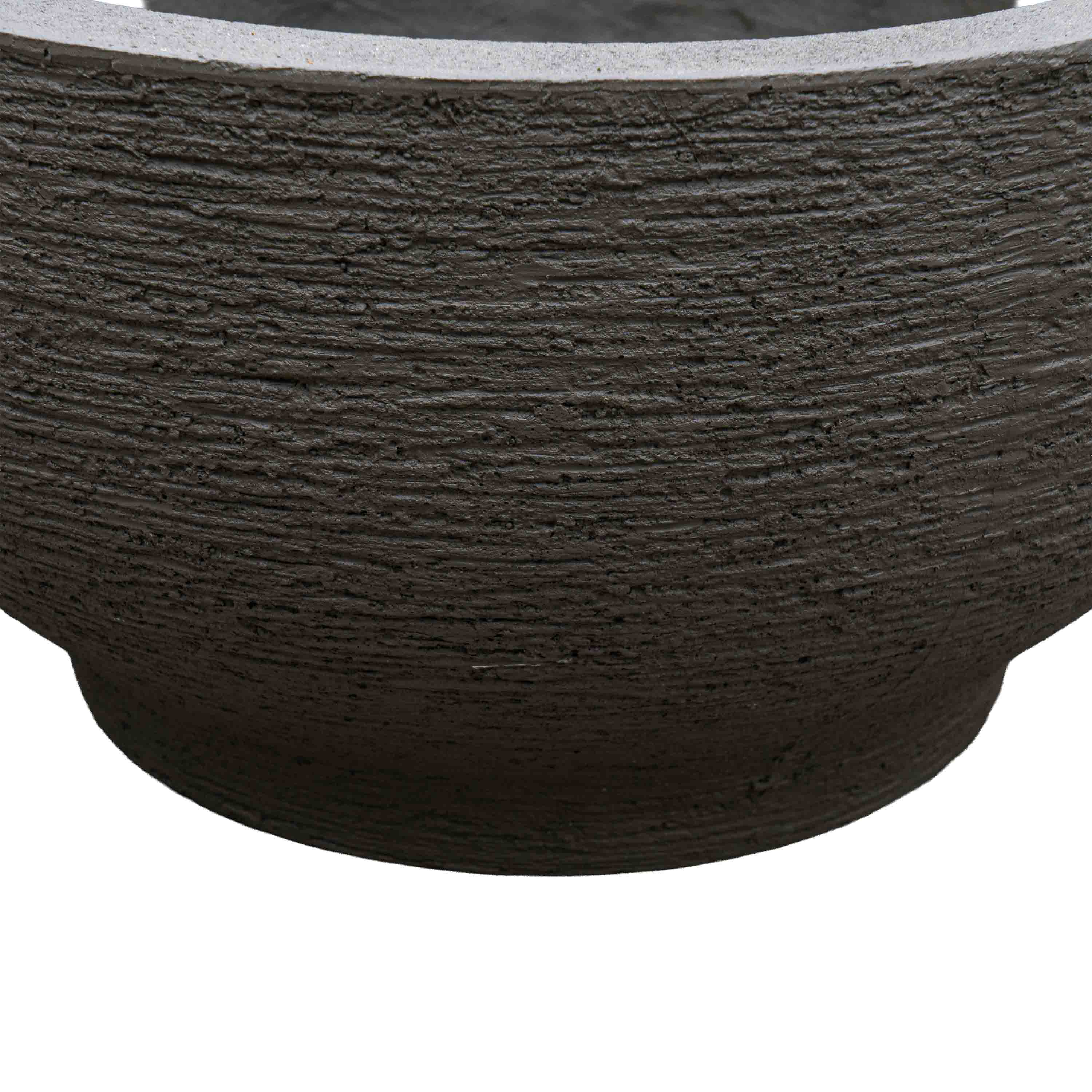 Ashen Polyresin Pot