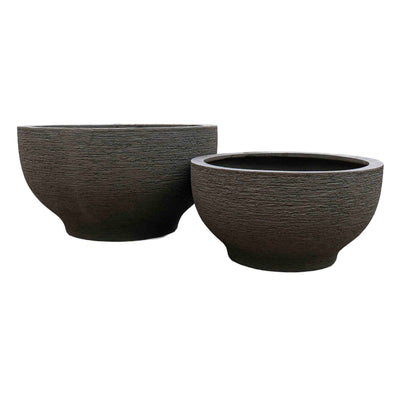 Ashen Polyresin Pot