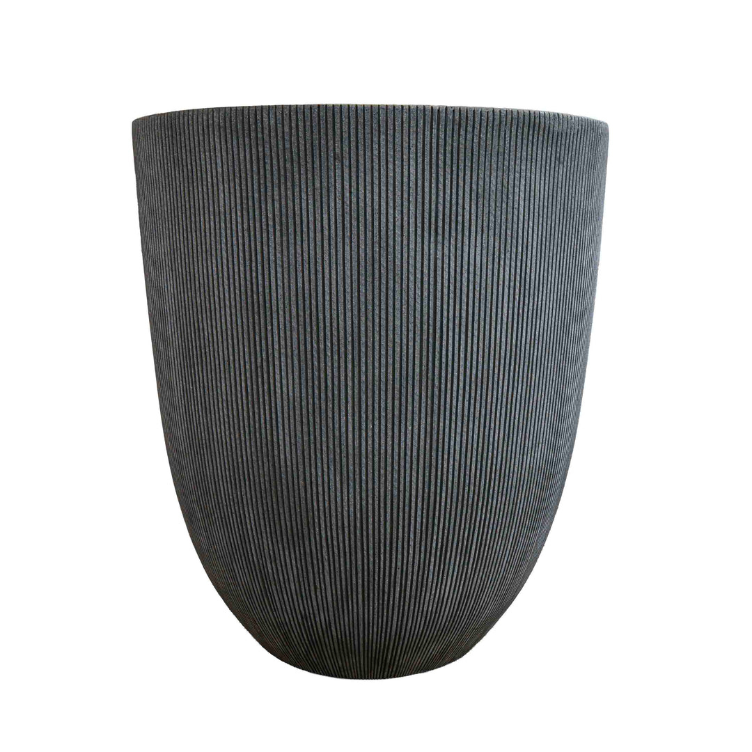 Grey tall polyresin Pot