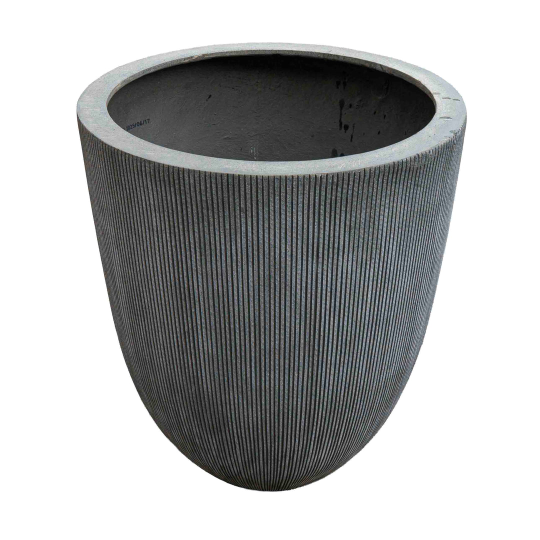 Grey tall polyresin Pot
