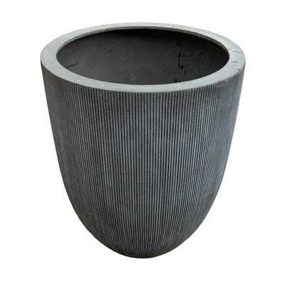 Grey tall polyresin Pot
