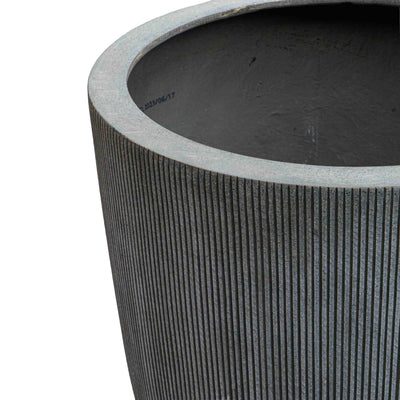 Grey tall polyresin Pot