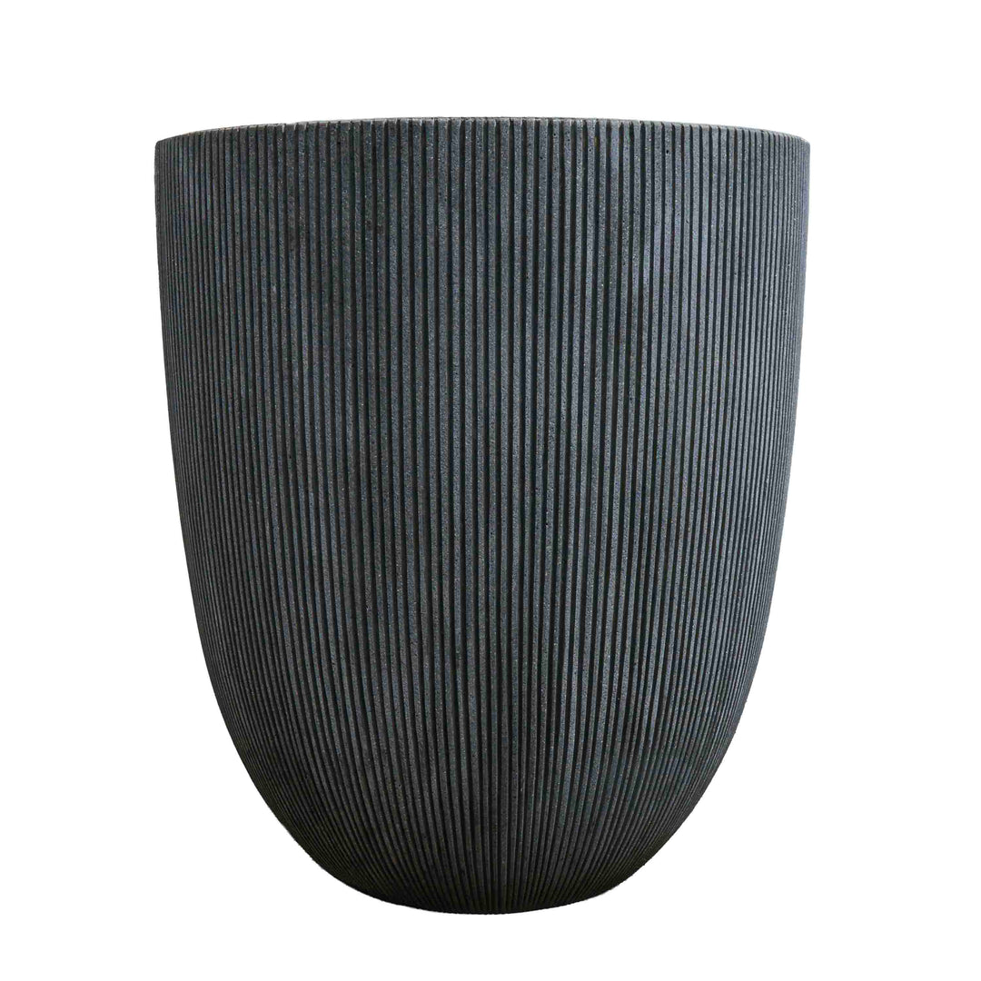Grey tall polyresin Pot