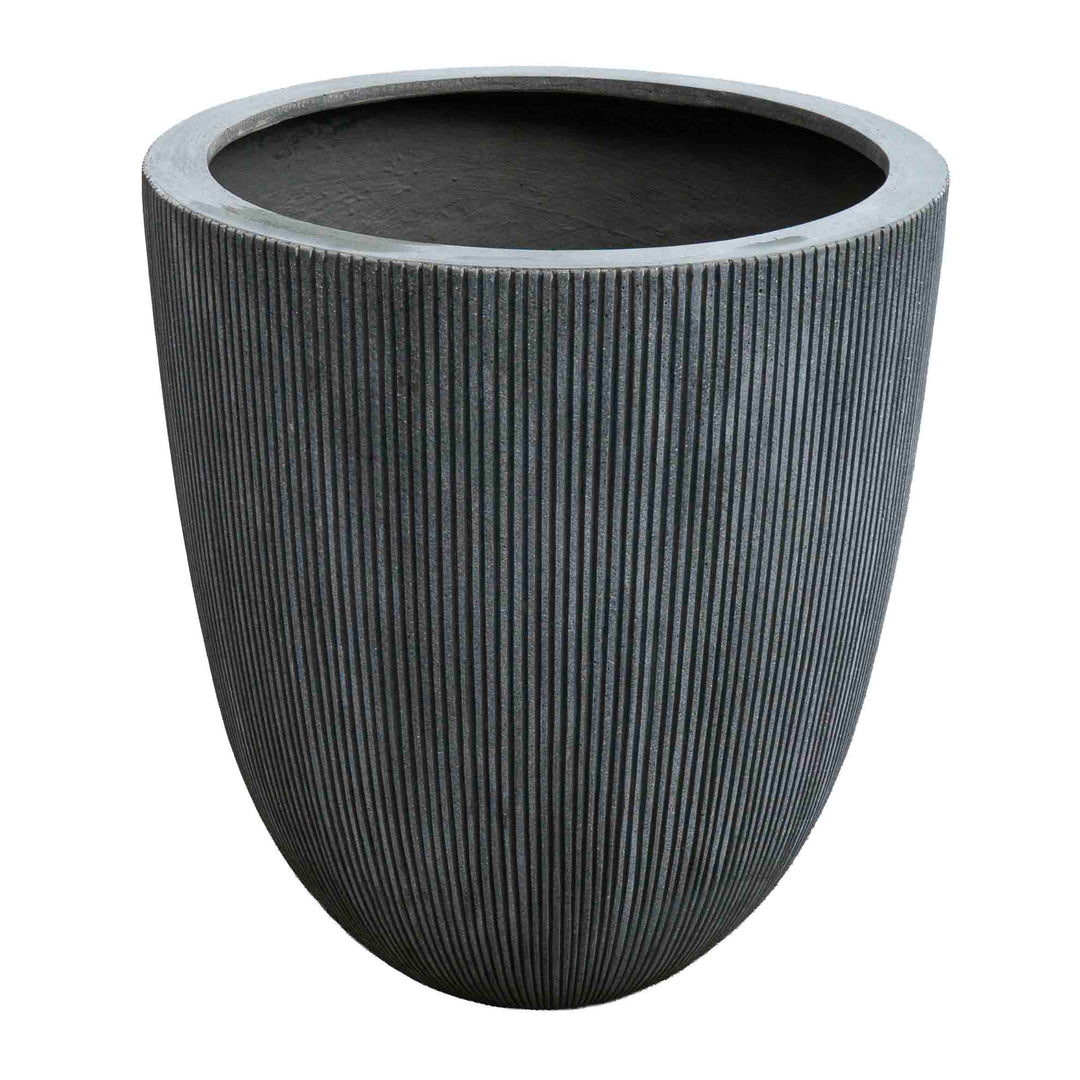 Grey tall polyresin Pot