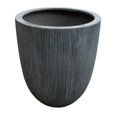 Grey tall polyresin Pot