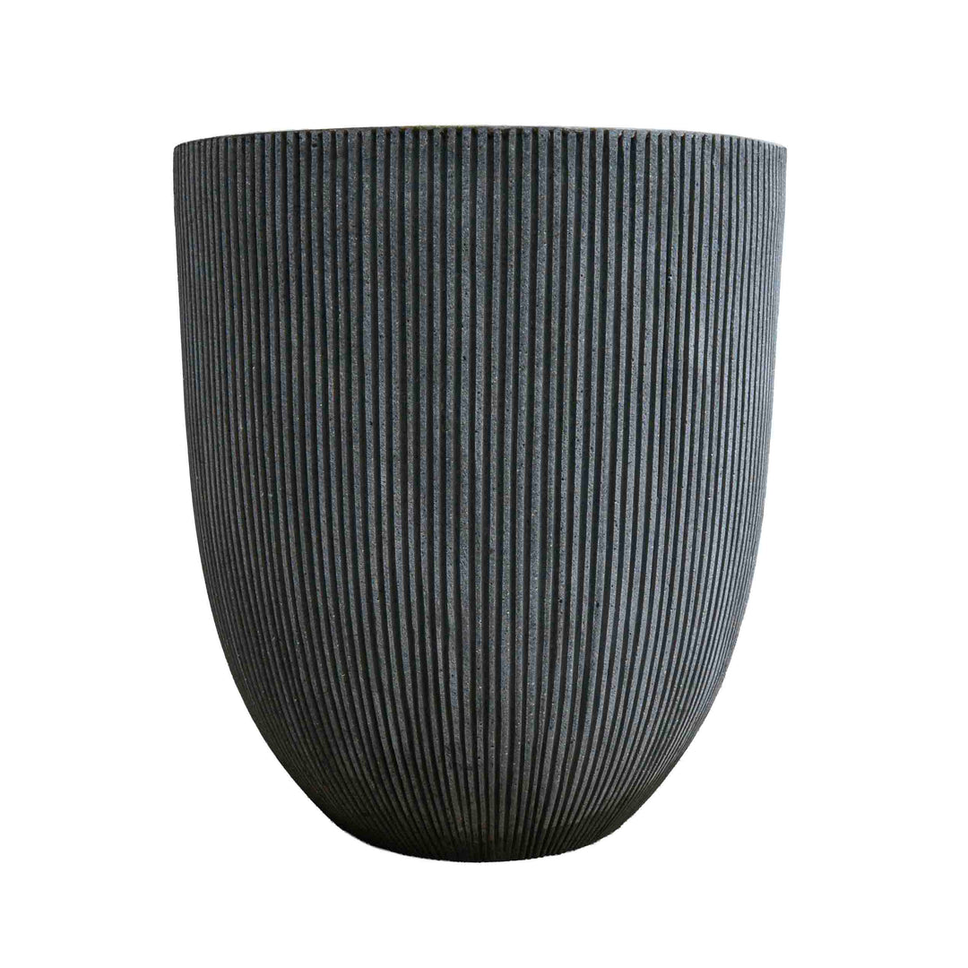 Grey tall polyresin Pot