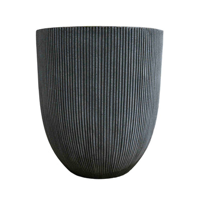Grey tall polyresin Pot