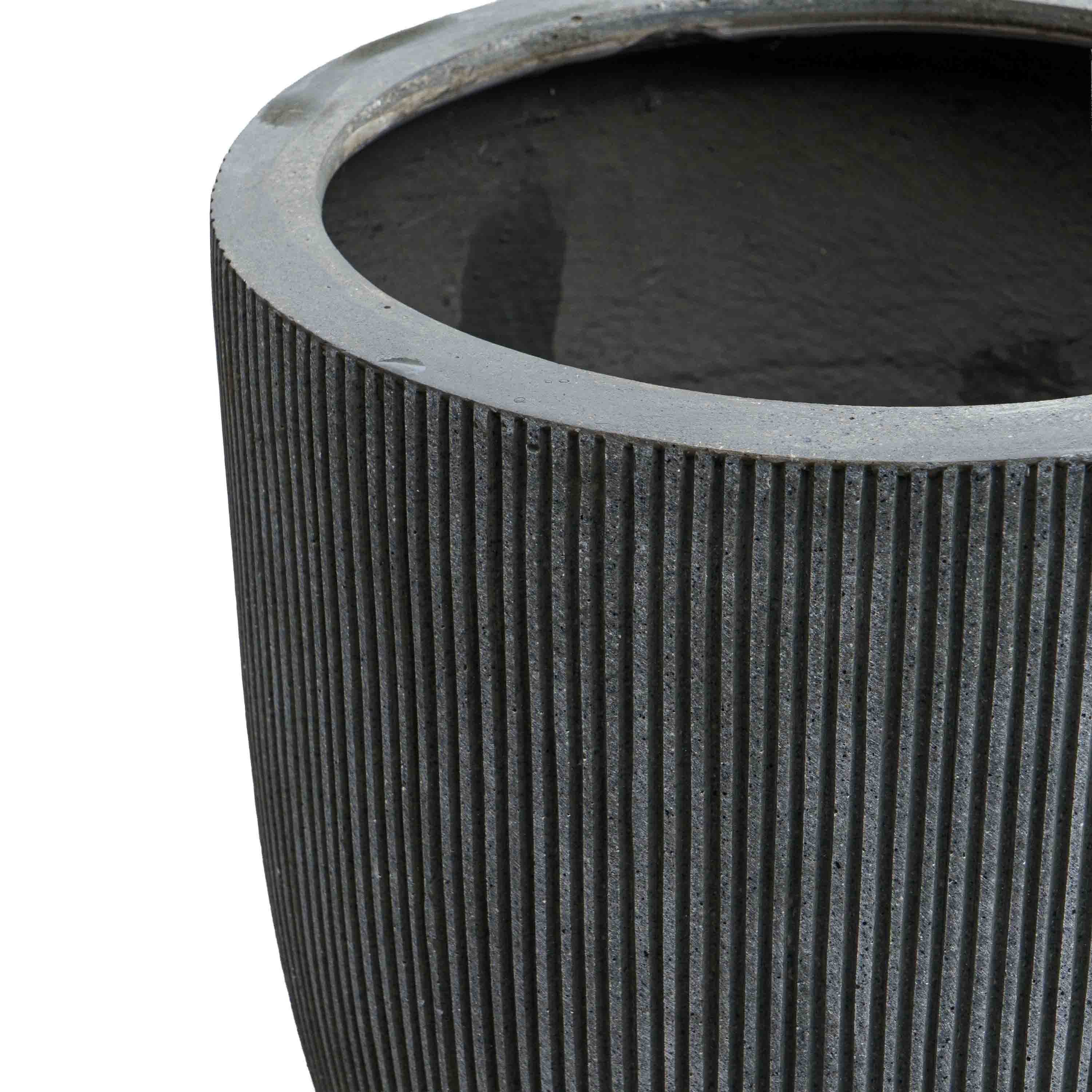 Grey tall polyresin Pot