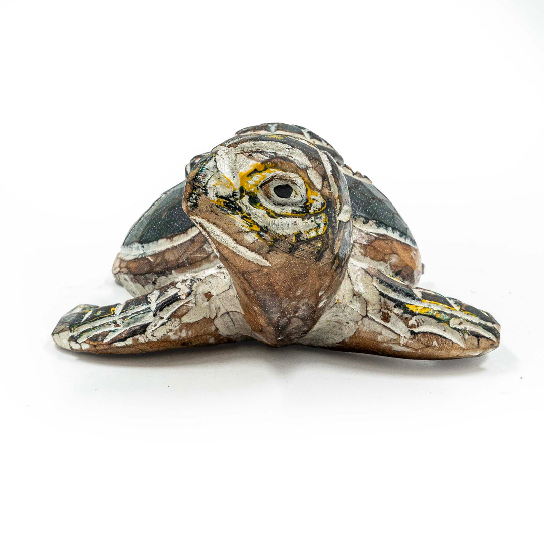 Lucky Turtle In Albasia Wood - Light Blue