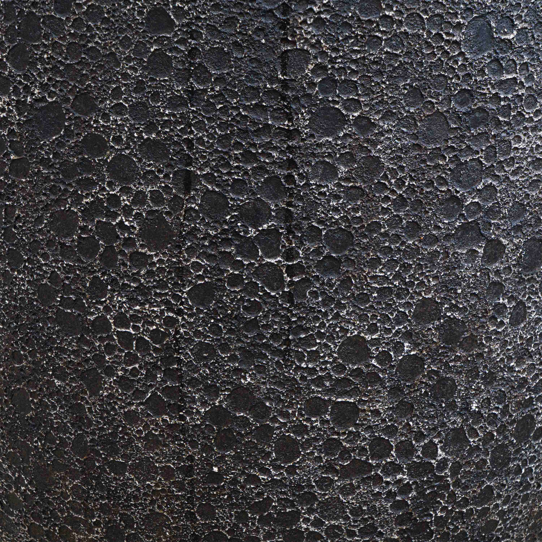 Antique Black Polyresin Pot