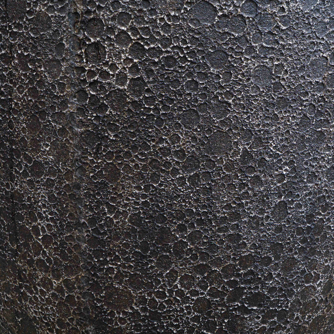 Antique Black Polyresin Pot