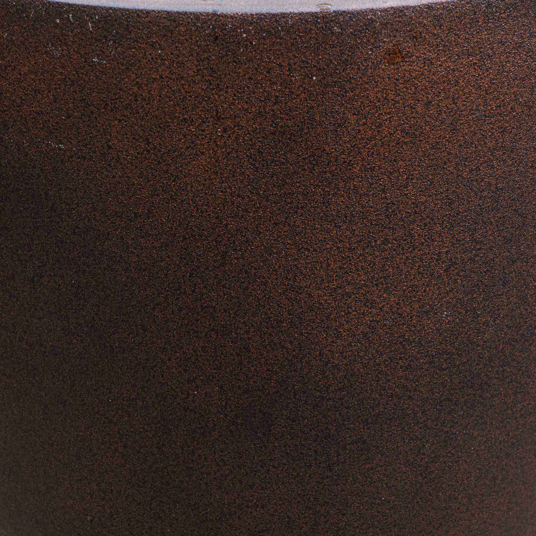 Rust Brown Tall Polyresin Pot