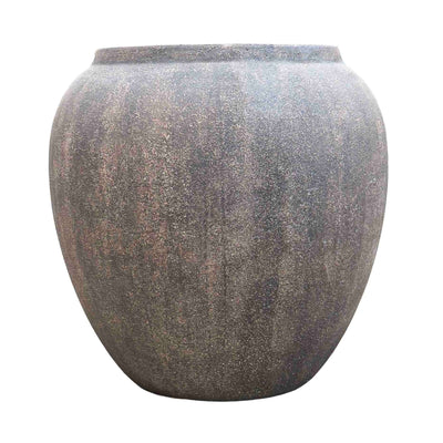 Antique Brown Polyresin Pot