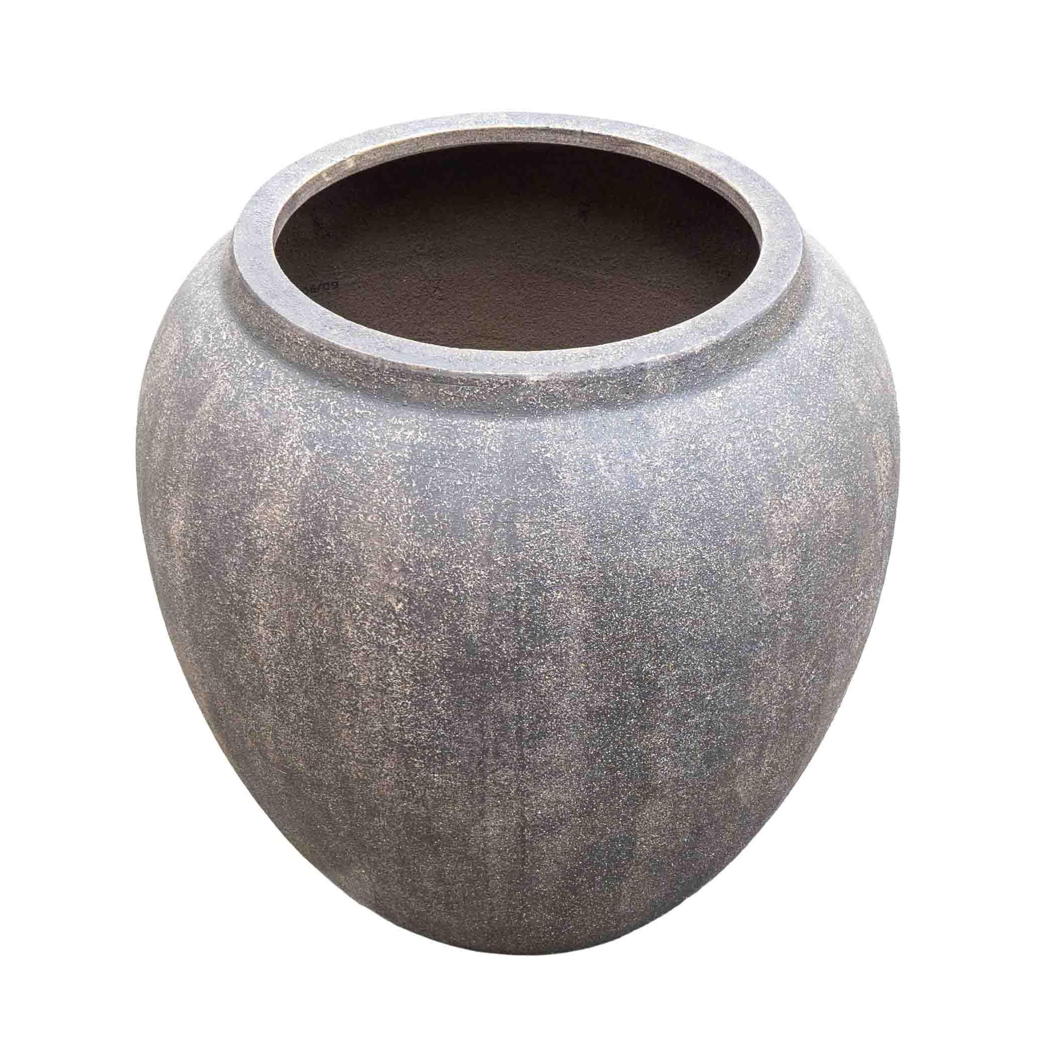 Antique Brown Polyresin Pot