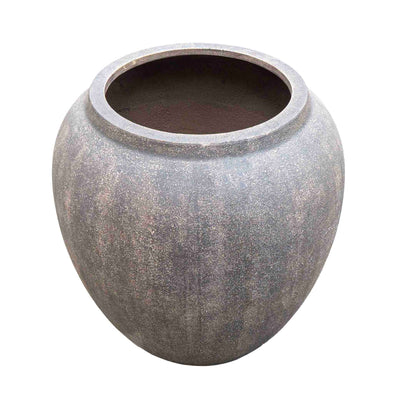 Antique Brown Polyresin Pot