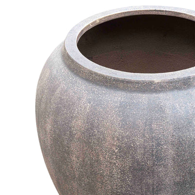 Antique Brown Polyresin Pot