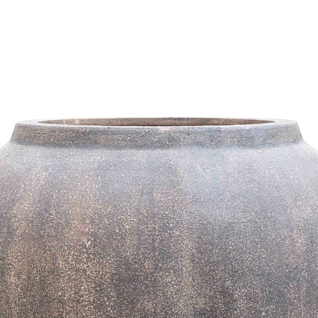 Antique Brown Polyresin Pot