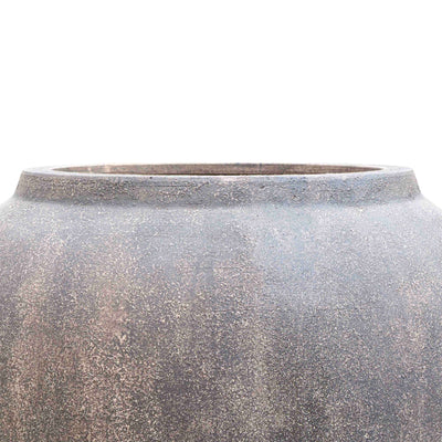 Antique Brown Polyresin Pot